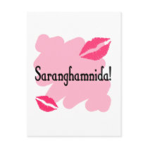 Saranghamnida - Korean I love you Postcards