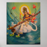 Saraswati Painting posters