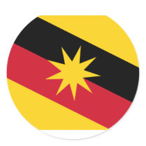 Sarawak, Malaysia Round Stickers