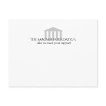 Sarcasm Foundation Postcards