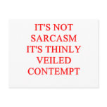 SARCASM POST CARD