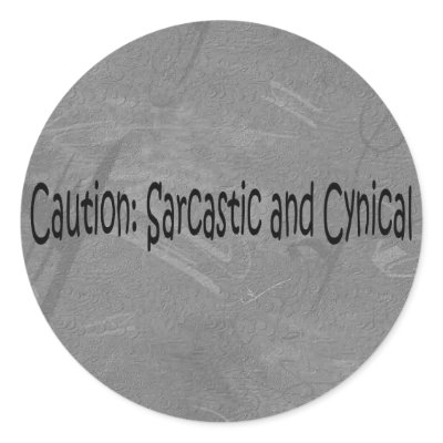 Sarcastic and Cynical Sticker by ramey7