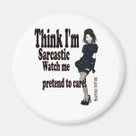sarcastic care fridge magnet