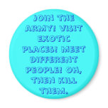 sarcastic pin magnets