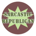 Sarcastic Republican stickers