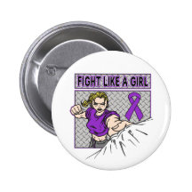 Sarcoidosis Fight Like A Girl Punch Pin