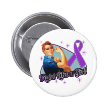 Sarcoidosis Fight Like A Girl Retro Rosie Buttons