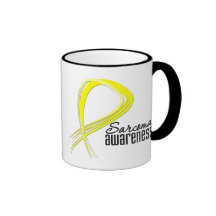 Sarcoma Awareness Grunge Ribbon Mugs