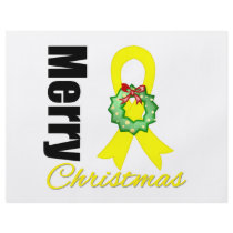 Sarcoma Awareness Merry Christmas Ribbon Full Colour Flyer