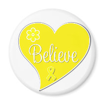 Sarcoma Cancer Believe Heart Refrigerator Magnets