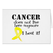 Sarcoma Cancer Does Not Live Here Anymore Greeting Card