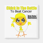 Sarcoma Chick In the Battle to Beat Cancer Refrigerator Magnet