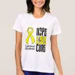 Sarcoma Hope Love Cure Ribbon Shirts