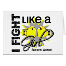 Sarcoma I Fight Like A Girl 13.2 Greeting Card