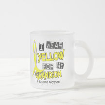 Sarcoma I WEAR YELLOW FOR MY GRANDSON 37 Mug
