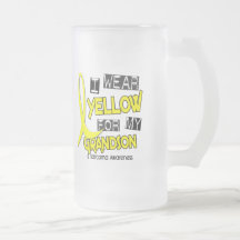 Sarcoma I WEAR YELLOW FOR MY GRANDSON 37 Mugs