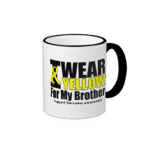 Sarcoma I Wear Yellow Ribbon For My Brother Mugs