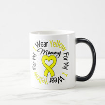 Sarcoma I Wear Yellow Ribbon For My Mummy Mugs