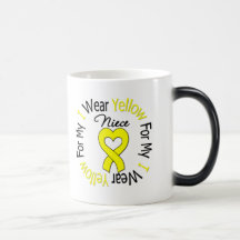 Sarcoma I Wear Yellow Ribbon For My Niece Mug
