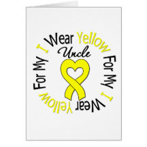 Sarcoma I Wear Yellow Ribbon For My Uncle Card