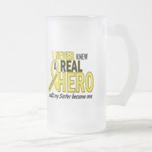 Sarcoma NEVER KNEW A HERO 2 Sister Coffee Mugs