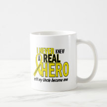 Sarcoma NEVER KNEW A HERO 2 Uncle Mug