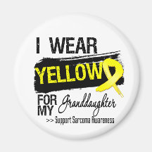 Sarcoma Ribbon For My Granddaughter Magnets