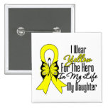 Sarcoma Ribbon My Hero My Daughter Pin