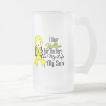 Sarcoma Ribbon My Hero My Son Coffee Mugs