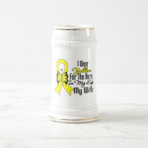 Sarcoma Ribbon My Hero My Wife Coffee Mugs