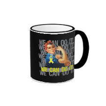Sarcoma Rosie WE CAN DO IT Mugs