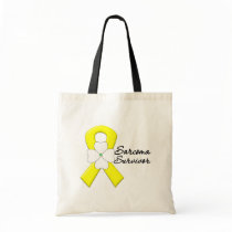 Sarcoma Survivor Flower Ribbon Bags