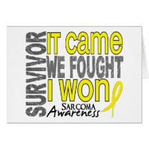 Sarcoma Survivor It Came We Fought I Won Card