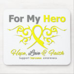 Sarcoma Tribal Ribbon Hero Mousepads