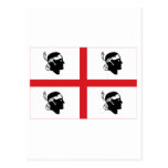 Sardegna flag postcard