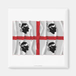 Sardegna waving flag magnet