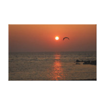 Sardinia Sunset Stretched Canvas Print