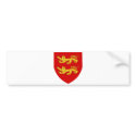 Sark Official Coat Of Arms Heraldry Symbol bumper stickers