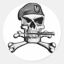 SAS Skull Sticker