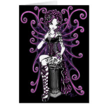 "Sasha" Couture Pink Valentine Fairy Card