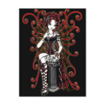 "Sasha" Gothic Couture Valentine Fairy Postcard