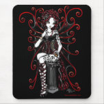 Sasha Red Tattooed Corset Fairy mousepads