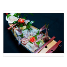 Sashimi in Japan, Japanese Cuisine Postcard