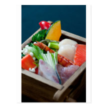 Sashimi in Japan, Japanese Cuisine Postcards