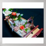 Sashimi in Japan, Japanese Cuisine Poster