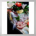 Sashimi in Japan, Japanese Cuisine Posters