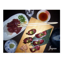 sashimi postcard