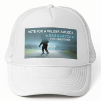 Sasquatch for President Trucker Hats