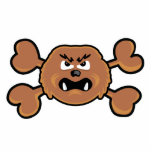 sasquatch Skull brown Crossbones photo sculptures