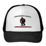 Sasquatch Valentines Day Trucker Hats